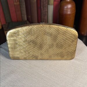 Gold Textured Clutch